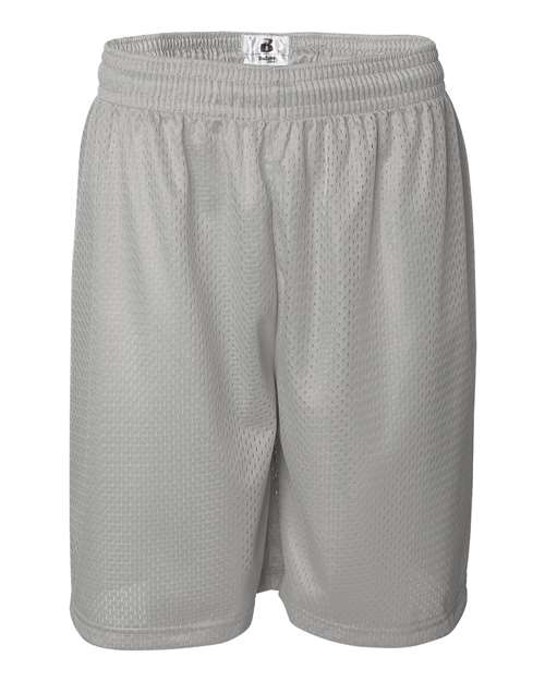 Badger Men's Pro Mesh 9" Shorts 7209 - Silver