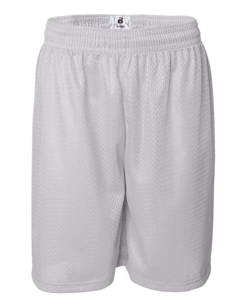 Badger Men's Pro Mesh 9" Shorts 7209 - White
