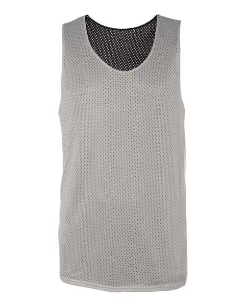 Badger Men's Pro Mesh Reversible Tank Top 8529 - Silver/ Black