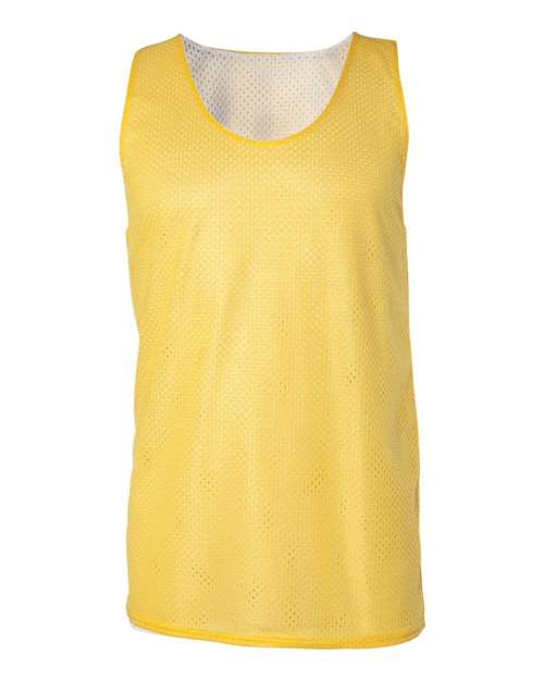 Badger Men's Pro Mesh Reversible Tank Top 8529 - Gold/ White