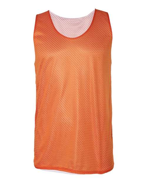 Badger Men's Pro Mesh Reversible Tank Top 8529 - Burnt Orange White