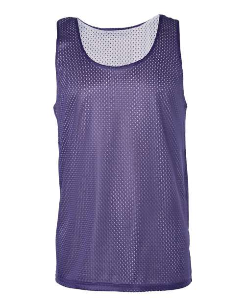 Badger Men's Pro Mesh Reversible Tank Top 8529 - Purple/ White
