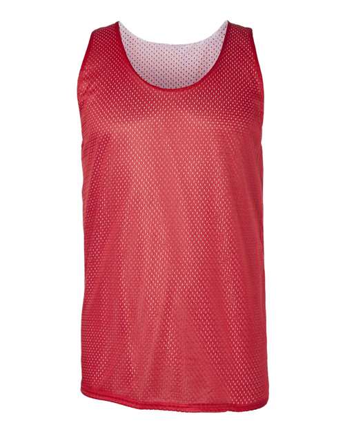 Badger Men's Pro Mesh Reversible Tank Top 8529 - Red/ White