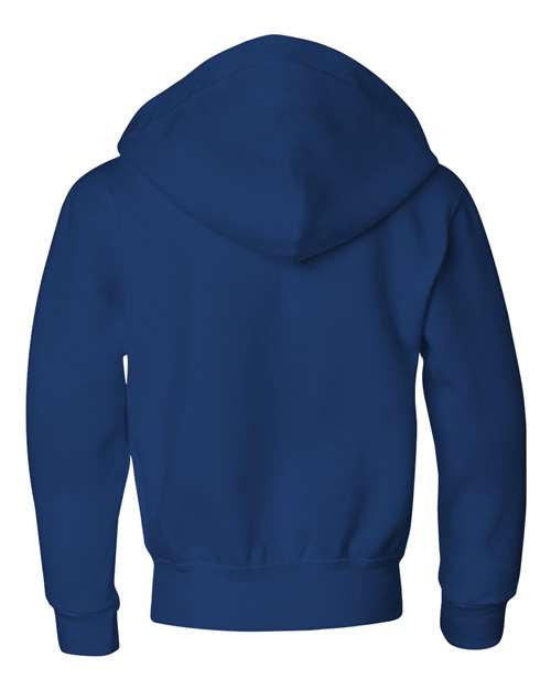 JERZEES Youth NuBlend® Full-Zip Hooded Sweatshirt 993BR