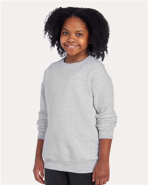 JERZEES Youth NuBlend® Crewneck Sweatshirt 562BR
