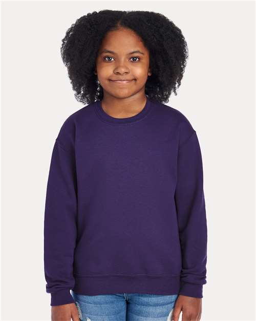 JERZEES Youth NuBlend® Crewneck Sweatshirt 562BR