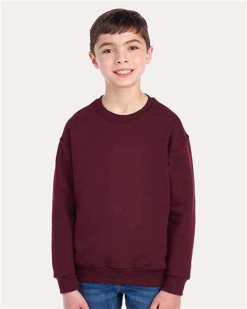 JERZEES Youth NuBlend® Crewneck Sweatshirt 562BR