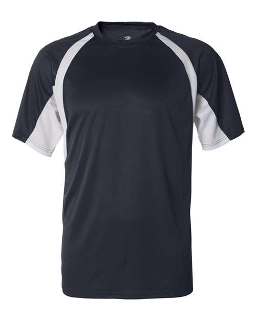 Badger Men's B-Core Hook T-Shirt 4144 - Navy/ White