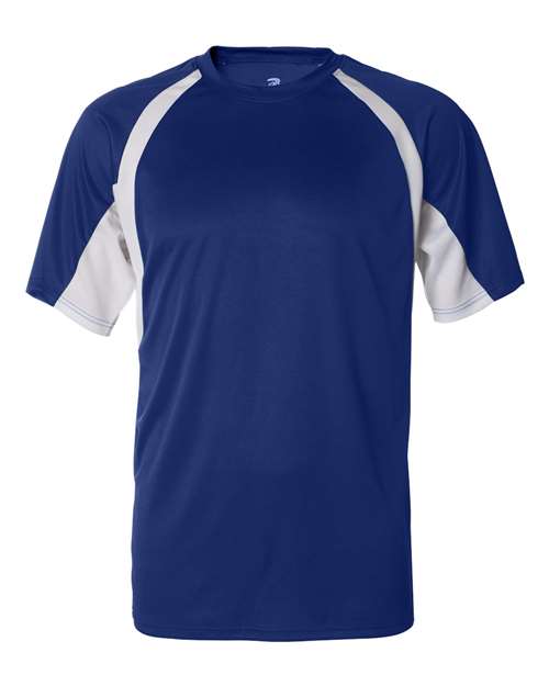 Badger Men's B-Core Hook T-Shirt 4144 - Royal/ White