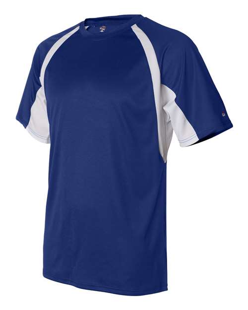 Badger Men's B-Core Hook T-Shirt 4144 - Royal/ White