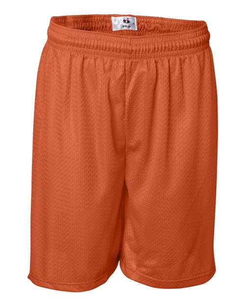 Badger Men's Pro Mesh 7" Shorts 7207 - Burnt Orange
