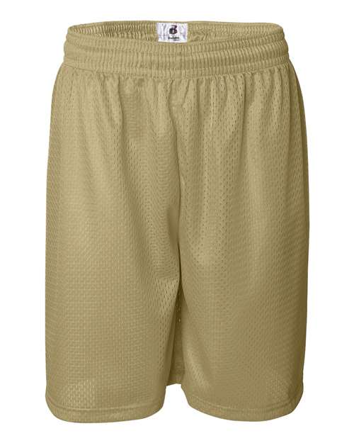 Badger Men's Pro Mesh 9" Shorts 7209 - Vegas Gold