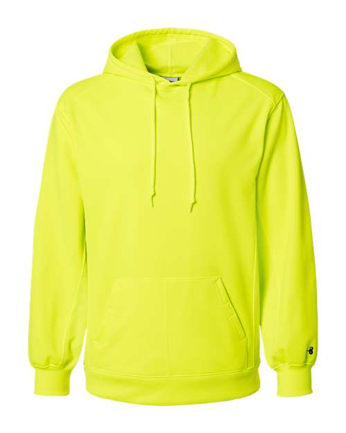 Badger Men's Performance Fleece Hooded Sweatshirt 1454 - Safety Yellow