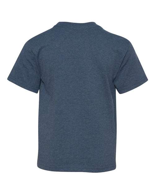 JERZEES Youth Dri-Power® 50/50 T-Shirt 29BR - Vintage Heather Blue