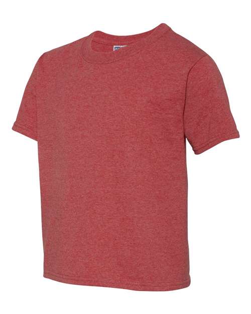 JERZEES Youth Dri-Power® 50/50 T-Shirt 29BR - Vintage Heather Red