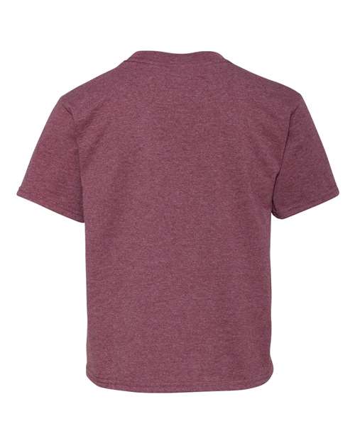 JERZEES Youth Dri-Power® 50/50 T-Shirt 29BR - Vintage Heather Maroon