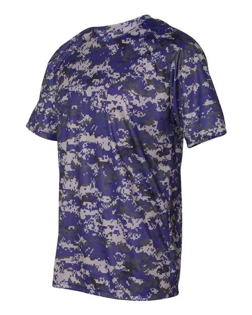 Badger Men's Digital Camo T-Shirt 4180 - Purple Digital