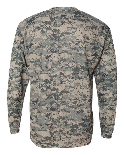 Badger Men's Digital Camo Long Sleeve T-Shirt 4184 - Sand Digital