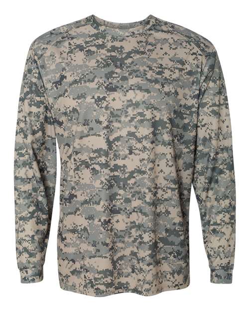 Badger Men's Digital Camo Long Sleeve T-Shirt 4184 - Sand Digital