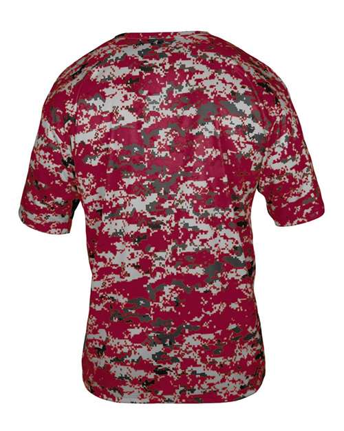 Badger Men's Digital Camo T-Shirt 4180 - Cardinal Digital