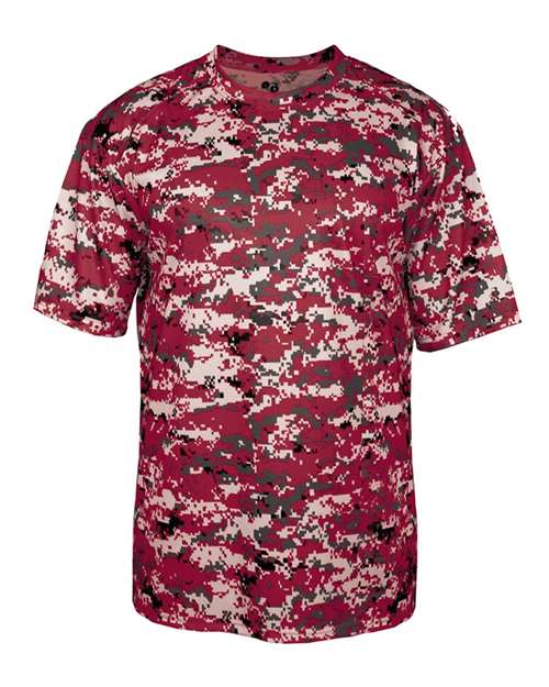 Badger Men's Digital Camo T-Shirt 4180 - Cardinal Digital