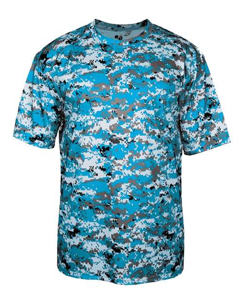 Badger Men's Digital Camo T-Shirt 4180 - Electric Blue Digital