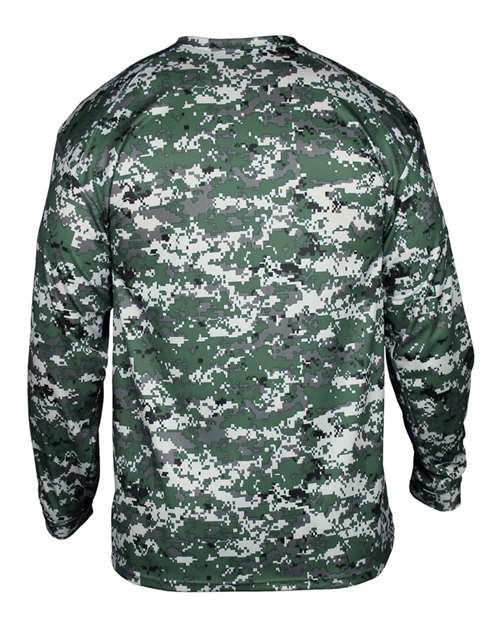 Badger Men's Digital Camo Long Sleeve T-Shirt 4184 - Forest Digital