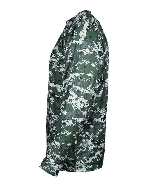 Badger Men's Digital Camo Long Sleeve T-Shirt 4184 - Forest Digital