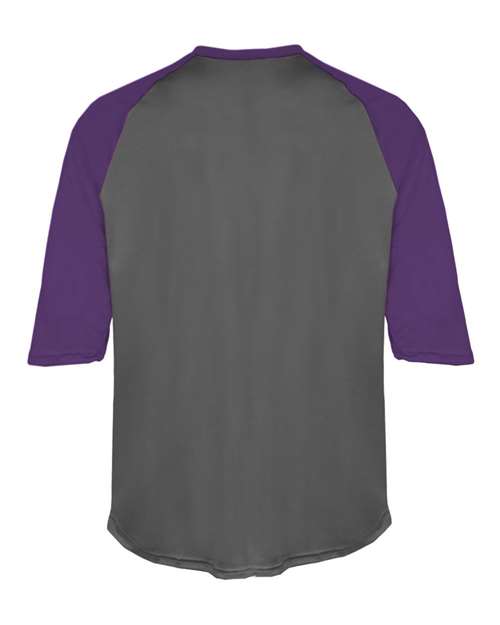 Badger Men's B-Core Three-Quarter Sleeve Baseball T-Shirt 4133