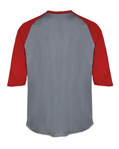 Badger Men's B-Core Three-Quarter Sleeve Baseball T-Shirt 4133