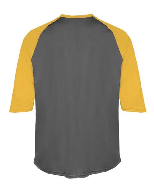Badger Men's B-Core Three-Quarter Sleeve Baseball T-Shirt 4133