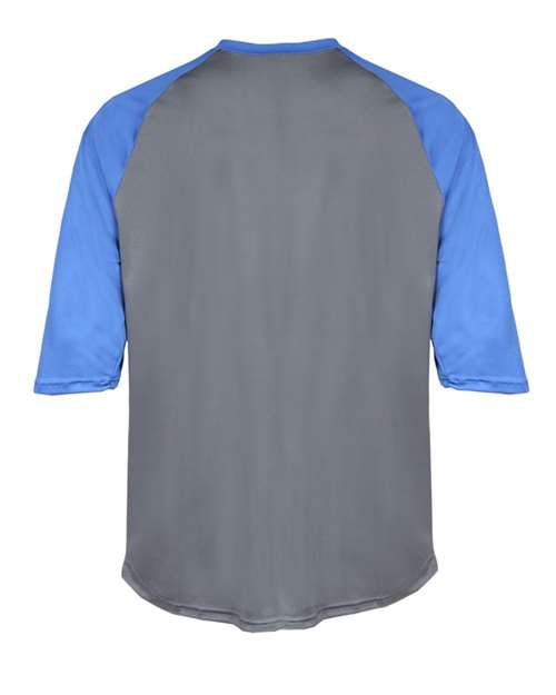 Badger Men's B-Core Three-Quarter Sleeve Baseball T-Shirt 4133
