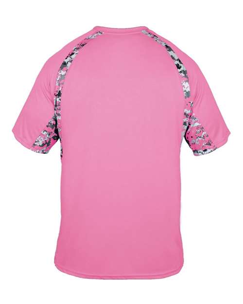 Badger Men's Hook Digital T-Shirt 4140 - Pink/ Pink Digital