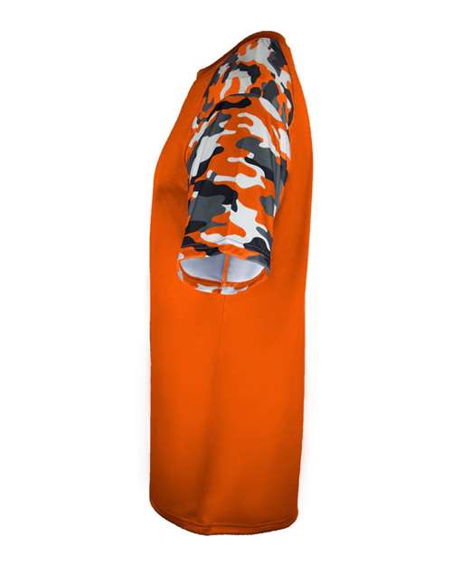 Badger Men's Camo Sport T-Shirt 4141 - Burnt Orange/ Burnt Orange Camo