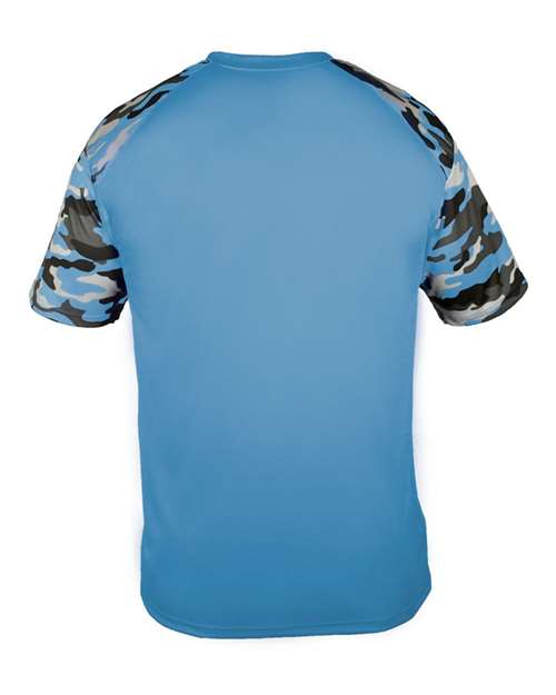 Badger Men's Camo Sport T-Shirt 4141 - Columbia Blue/ Columbia Blue Camo