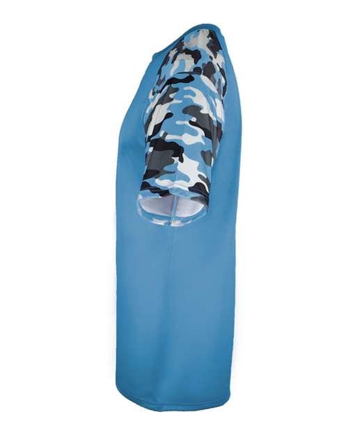 Badger Men's Camo Sport T-Shirt 4141 - Columbia Blue/ Columbia Blue Camo