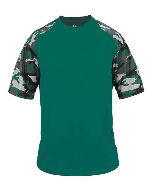 Badger Men's Camo Sport T-Shirt 4141 - Forest/ Forest Camo