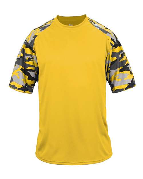 Badger Men's Camo Sport T-Shirt 4141 - Gold/ Gold Camo