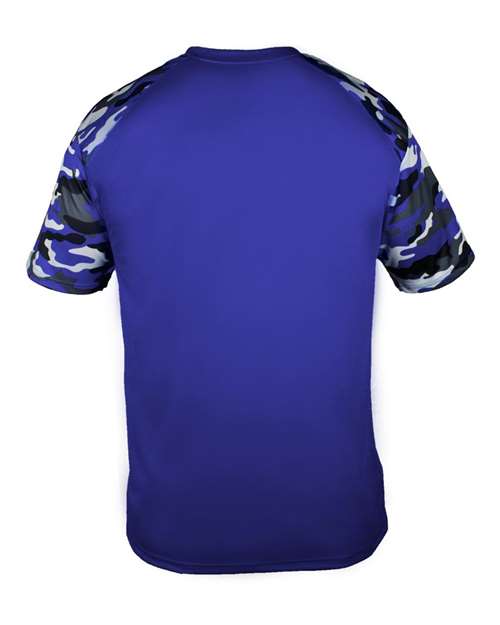 Badger Men's Camo Sport T-Shirt 4141 - Royal/ Royal Camo