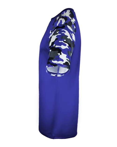 Badger Men's Camo Sport T-Shirt 4141 - Royal/ Royal Camo
