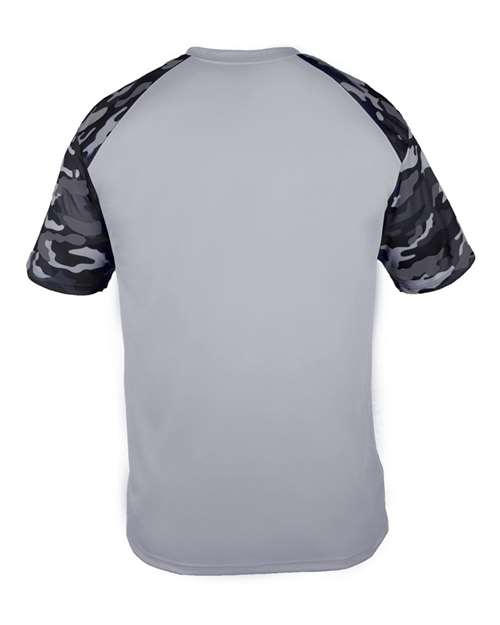 Badger Men's Camo Sport T-Shirt 4141 - Silver/ Black Camo