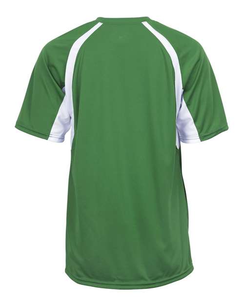 Badger Men's B-Core Hook T-Shirt 4144 - Kelly/ White