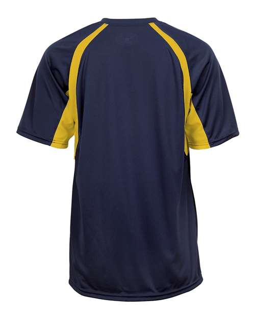 Badger Men's B-Core Hook T-Shirt 4144 - Navy/ Gold