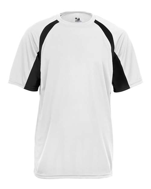 Badger Men's B-Core Hook T-Shirt 4144 - White/ Black