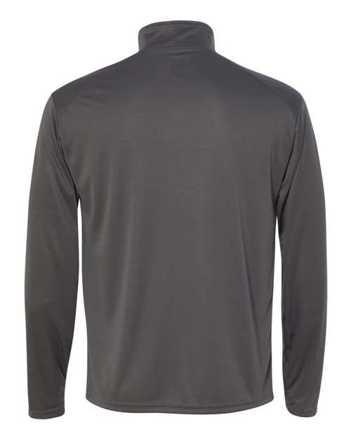 Badger Men's B-Core Quarter-Zip Pullover 4102 - Graphite/ Black