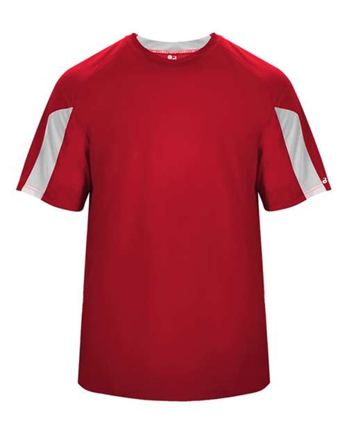 Badger Men's Striker T-Shirt 4176 - Red/ White