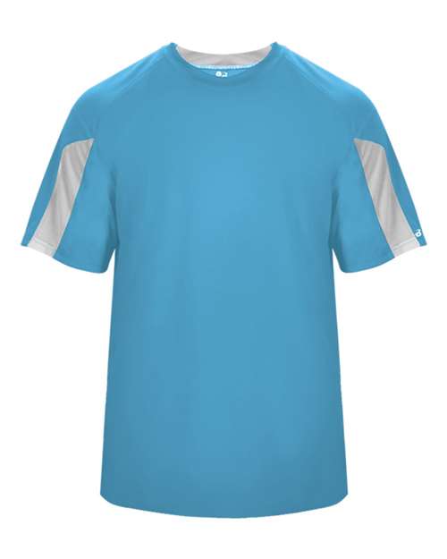 Badger Men's Striker T-Shirt 4176 - Columbia Blue/ White