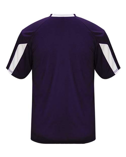 Badger Men's Striker T-Shirt 4176 - Purple/ White