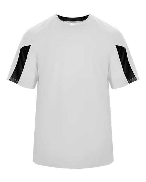 Badger Men's Striker T-Shirt 4176 - White/ Black