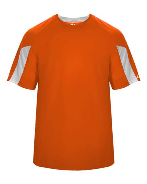 Badger Men's Striker T-Shirt 4176 - Burnt Orange/ White